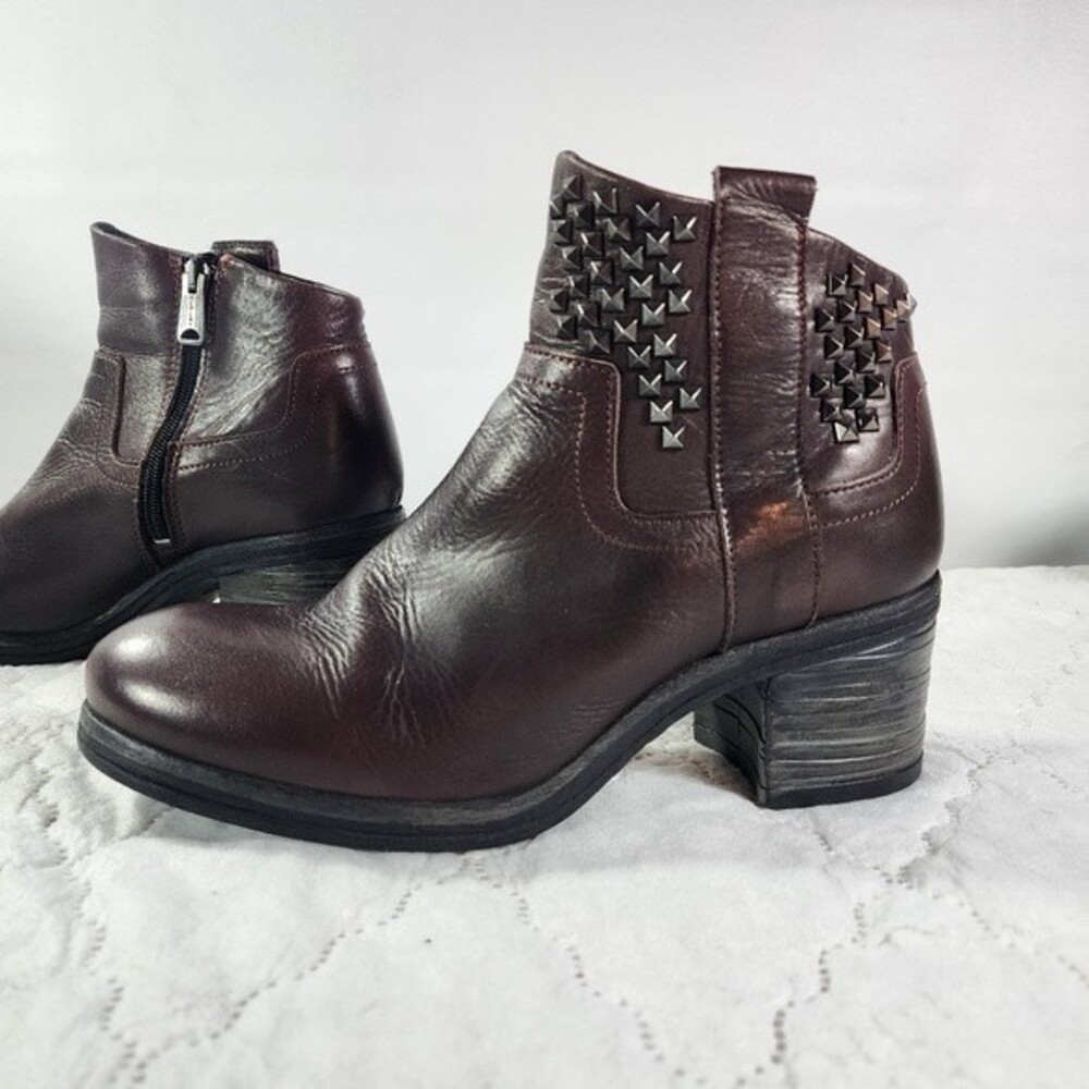Replay Studded Brown ankle boots size 39 (8.5)